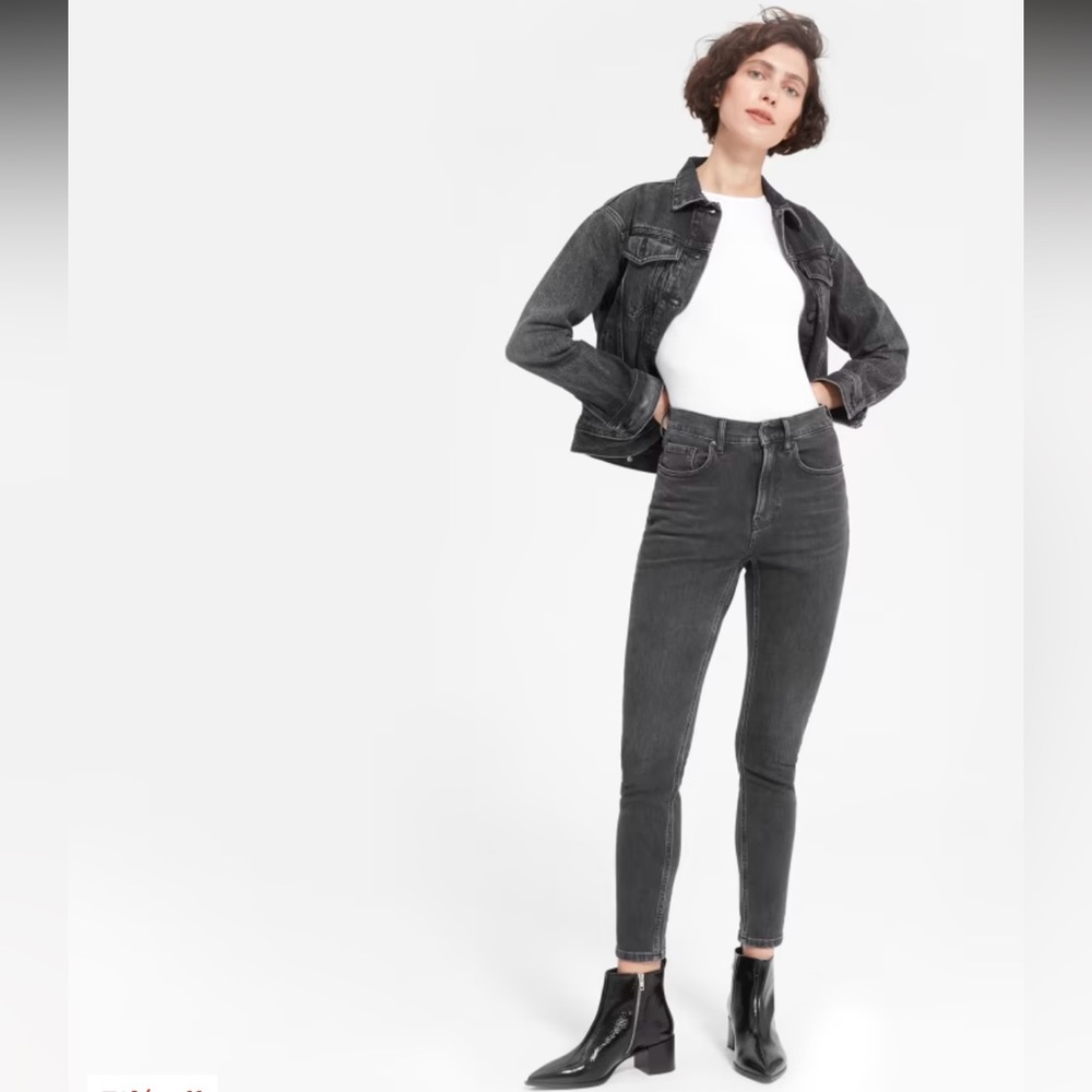 Everlane The High-Rise Skinny Jean Size 24 - Black